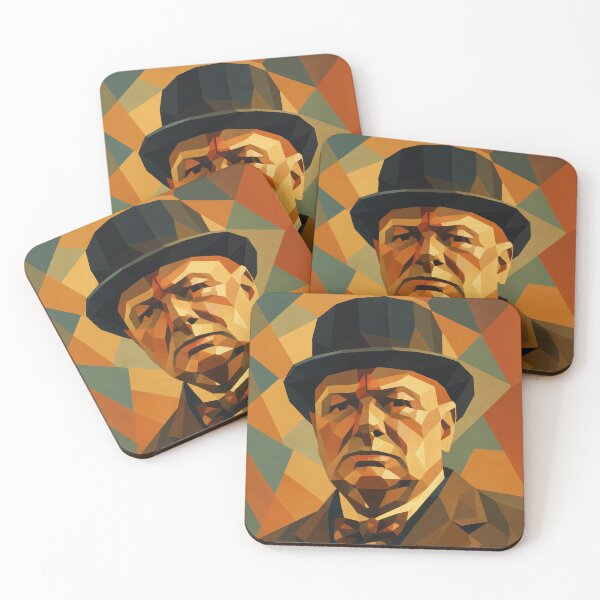 Item preview, Winston Churchill British Icon Historical WWII Vector Art designed and sold by kakarikihill.