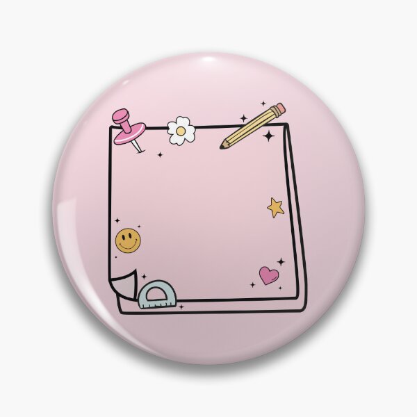 Item preview, Groovy Pink Sticky Note – Retro Blank Post-it Style Design designed and sold by EmeraldeaArt.