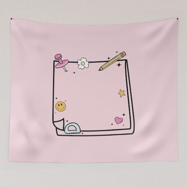 Item preview, Groovy Pink Sticky Note – Retro Blank Post-it Style Design designed and sold by EmeraldeaArt.