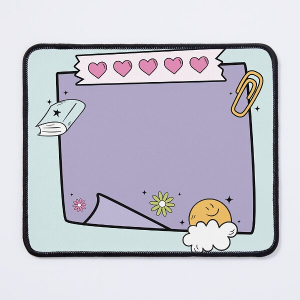 Item preview, Purple Sticky Note with Pink Hearts – Cute Girly Blank Post-it Design designed and sold by EmeraldeaArt.