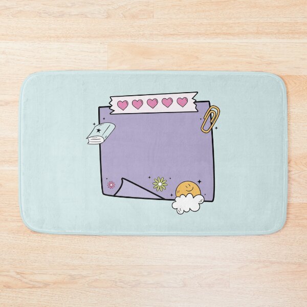 Item preview, Purple Sticky Note with Pink Hearts – Cute Girly Blank Post-it Design designed and sold by EmeraldeaArt.
