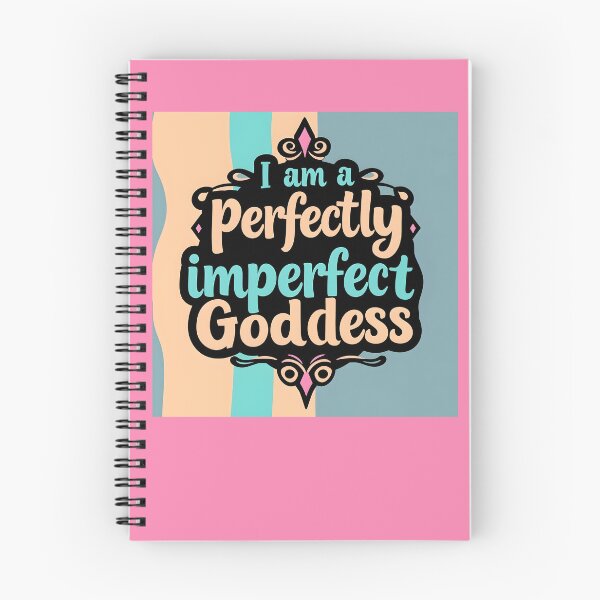 Item preview, Perfectly Imperfect Goddess – Stylish Pastel Beige Blue Text Design designed and sold by EmeraldeaArt.