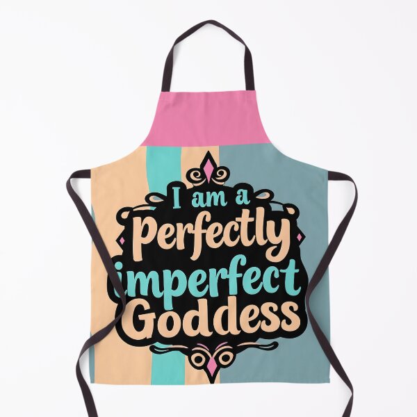 Item preview, Perfectly Imperfect Goddess – Stylish Pastel Beige Blue Text Design designed and sold by EmeraldeaArt.