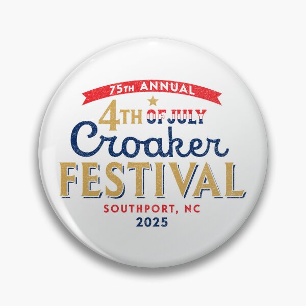 Artikelvorschau, 75. jährliches Croaker Festival am 4. Juli in Southport 2025 entworfen und verkauft von huckblade.