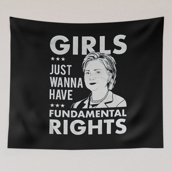 Item preview, Girls Just Wanna Have Fundamental Rights – Feminist Protest Shirt designed and sold by Uglyandcute.