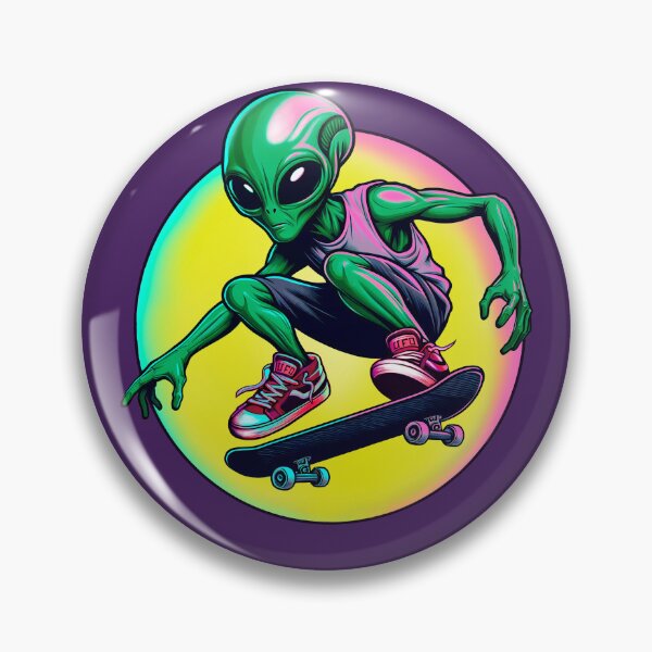 Item preview, Alien Skateboarder designed and sold by Hirako Nakatsu.