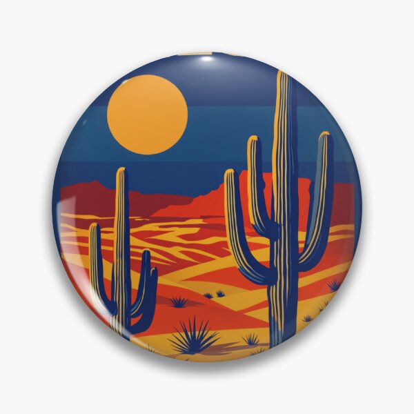Item preview, Arizona Desert Landscape Poster Art designed and sold by Rue Market.