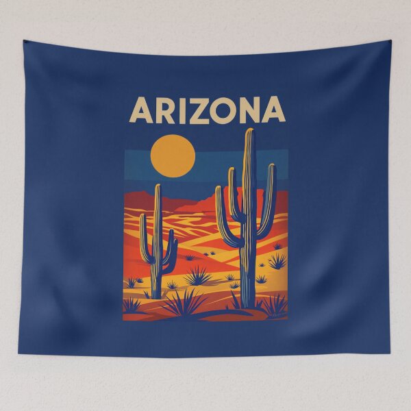 Item preview, Arizona Desert Landscape Poster Art designed and sold by Rue Market.