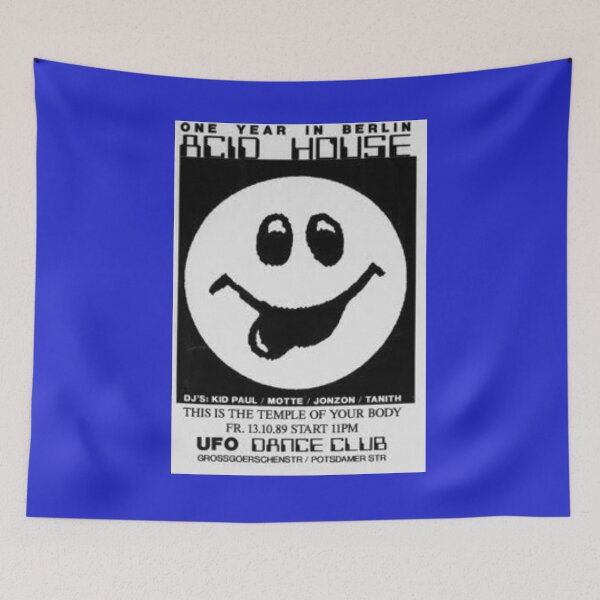 Item preview, German late 80s Rave Flyer designed and sold by 1LuckyLuna3.