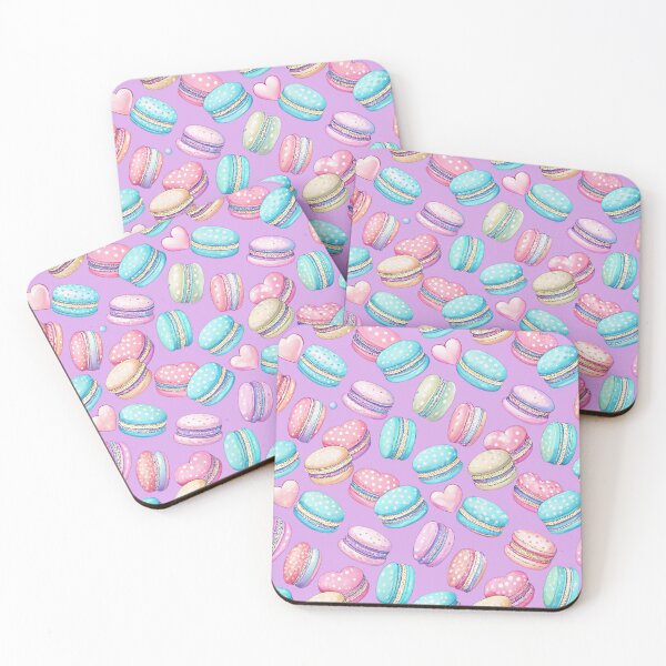 Item preview, Pastel Macaron & Heart Pattern designed and sold by joycrysstudio.