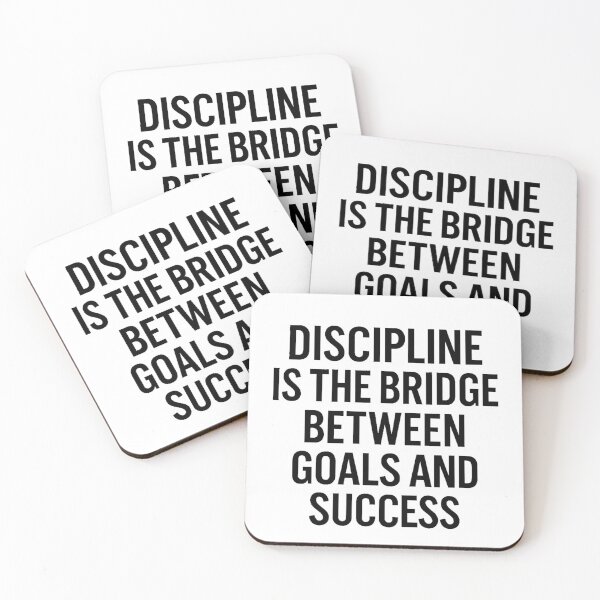 Item preview, Discipline is the Bridge Between Goals and Success - Motivational Quote designed and sold by CitaBoost.
