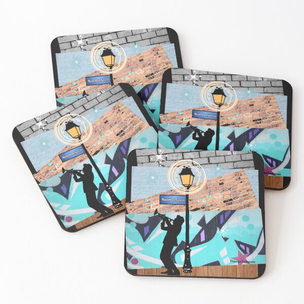 Item preview, Collage of Bourbon Street and Musician 2 designed and sold by artbyomega.