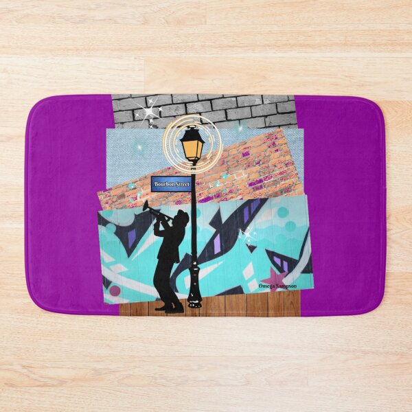 Item preview, Collage of Bourbon Street and Musician 2 designed and sold by artbyomega.