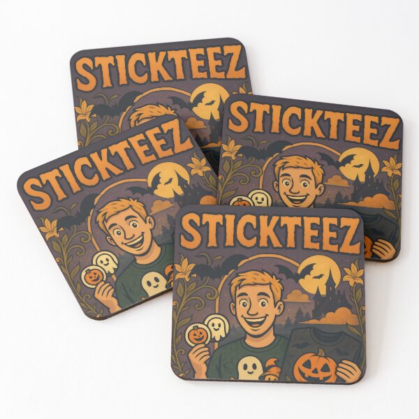Item preview, Stickteez Halloween Merch Featuring Pumpkins, Ghosts, and Bats designed and sold by Stickteez.