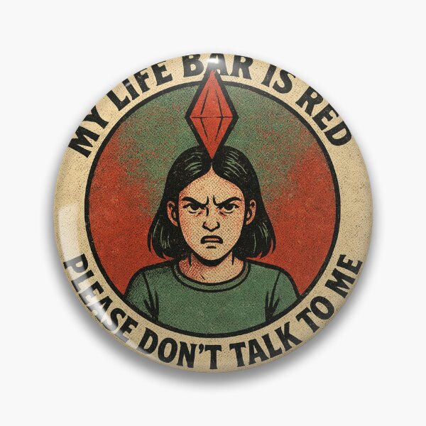 Item preview, My Life Bar Is Red – Funny Sims-Inspired Gamer Mood designed and sold by Spaceball85.