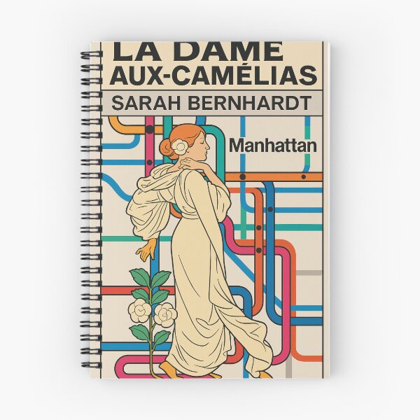 Item preview, LA DAME AUX CAMÉLIAS – Manhattan Remix Poster ?? Vintage Paris meets the NYC Subway designed and sold by StuckOn-Detroit.