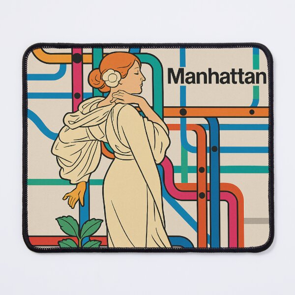 Item preview, LA DAME AUX CAMÉLIAS – Manhattan Remix Poster ?? Vintage Paris meets the NYC Subway designed and sold by StuckOn-Detroit.