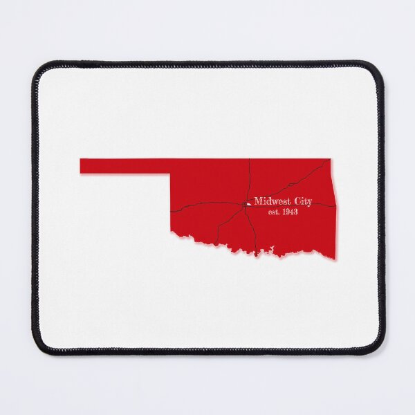 Item preview, Midwest City, OK [Red] designed and sold by PhilbonianDezin.