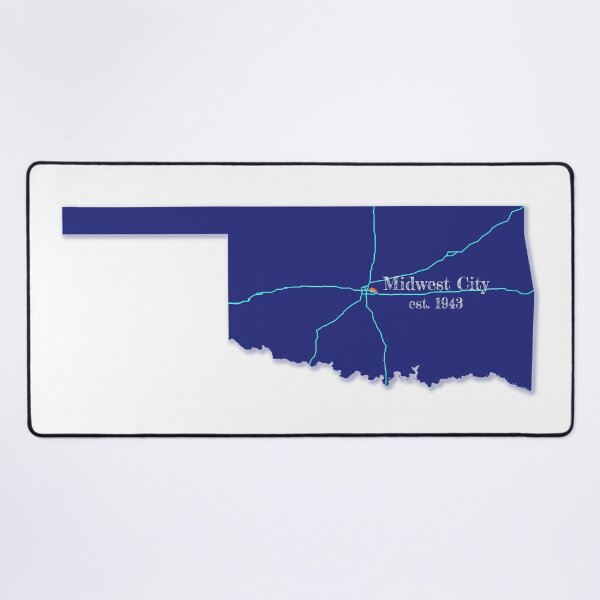 Item preview, Midwest City, OK [Blue] designed and sold by PhilbonianDezin.