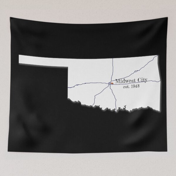 Item preview, Midwest City, OK [White] designed and sold by PhilbonianDezin.