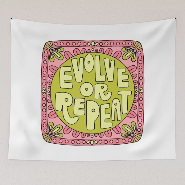 Item preview, Evolve or Repeat Pink and Green designed and sold by GraceMakes03.