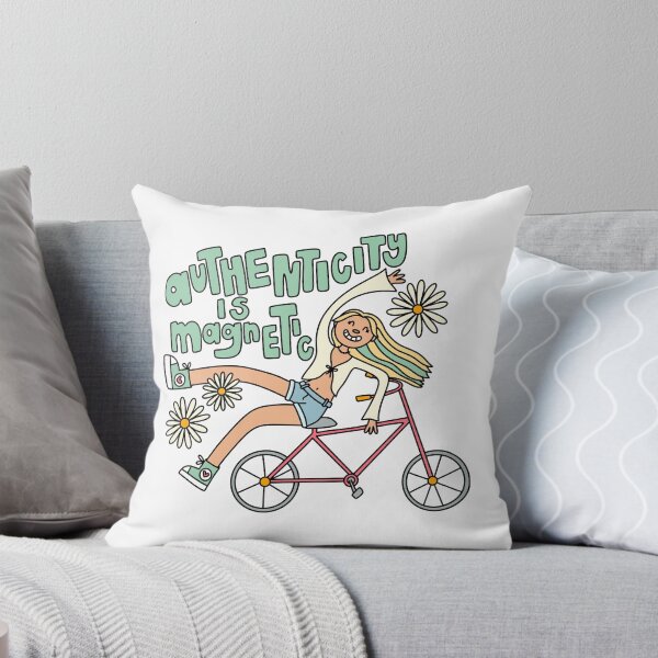 Item preview, Authenticity is Magnetic Biking Girl designed and sold by GraceMakes03.