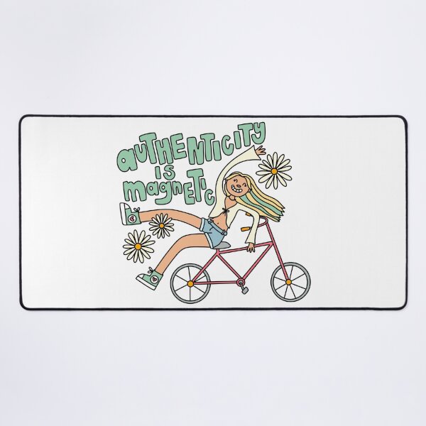 Item preview, Authenticity is Magnetic Biking Girl designed and sold by GraceMakes03.