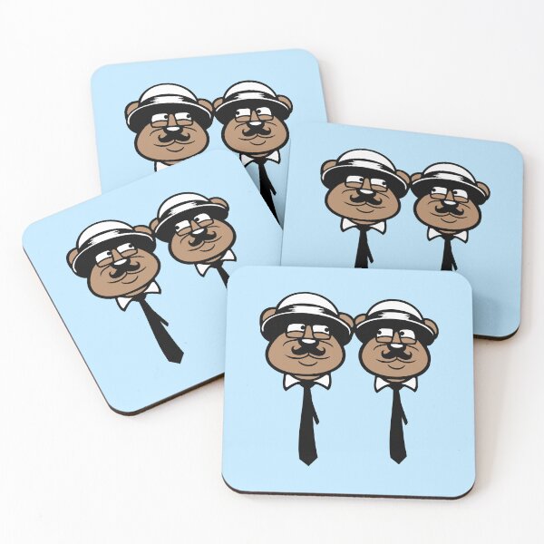 Item preview, 2 Bear Sir Gentleman Mr. Glasses Hat Tie Friends Cool Team designed and sold by shirt-o-mat.
