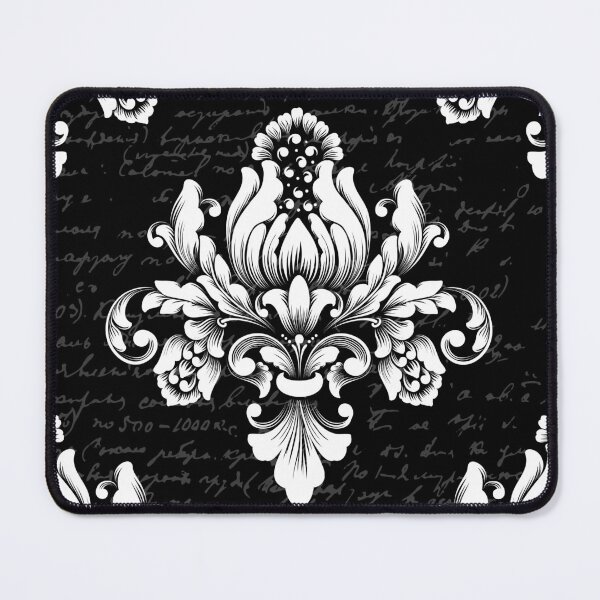 Item preview, floral botanical damask ornate intricate antique designed and sold by Gossip Rag.