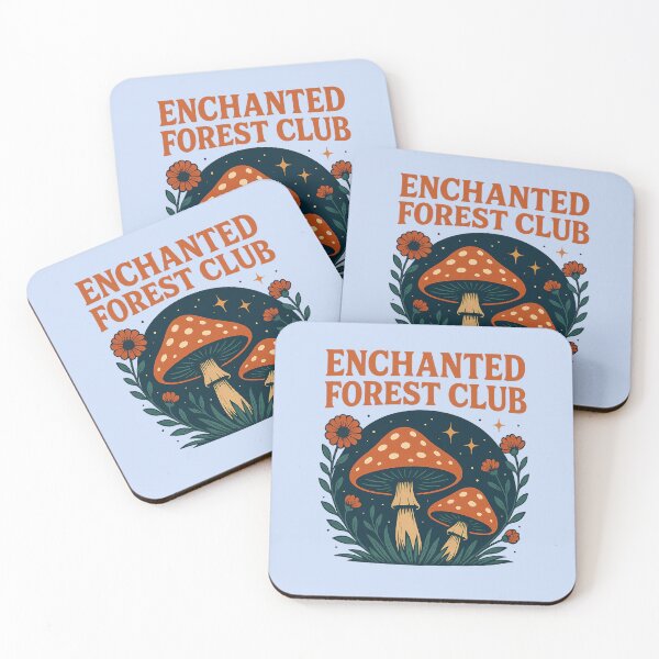 Item preview, Enchanted Forest Club Magical Mushroom Nature designed and sold by artra-shop.