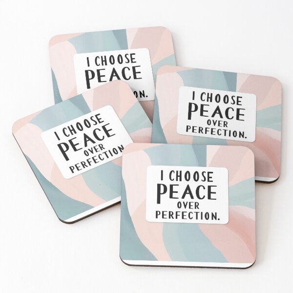 Item preview, I choose peace over perfection 4-3 designed and sold by Flow Relaxing.