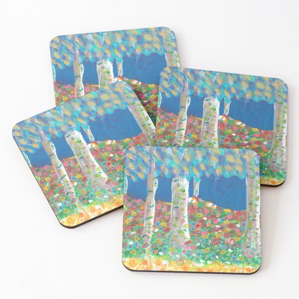 Item preview, Whimsical Birch Forest in Bloom designed and sold by Lisa Jean Art.