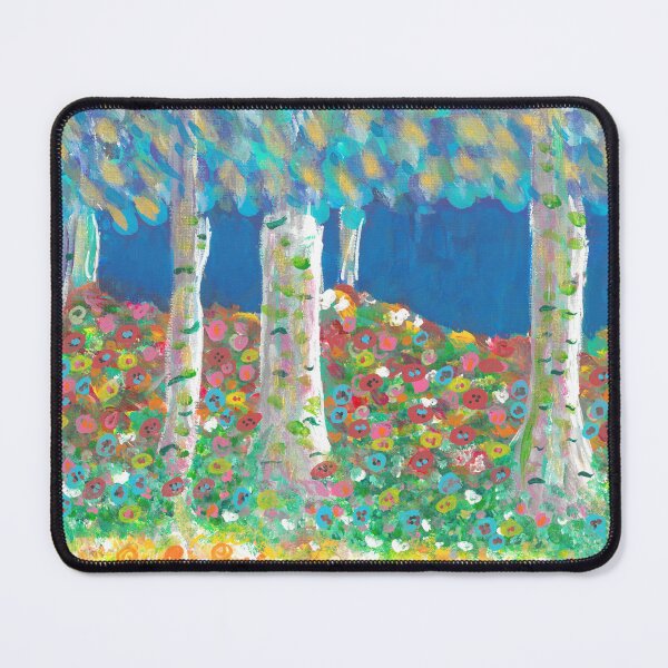 Item preview, Whimsical Birch Forest in Bloom designed and sold by Lisa Jean Art.