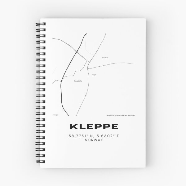 Artikelvorschau, Kleppe Norwegen Minimalistische Karte – Schwarz-Weiß-Reiseposter entworfen und verkauft von RM-Journey.
