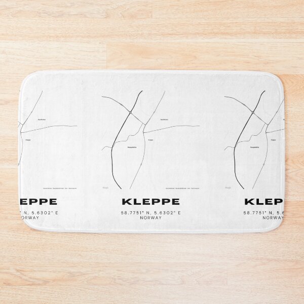 Item preview, Kleppe Norway Minimalist Map – Black and White Travel Poster designed and sold by RM-Journey.