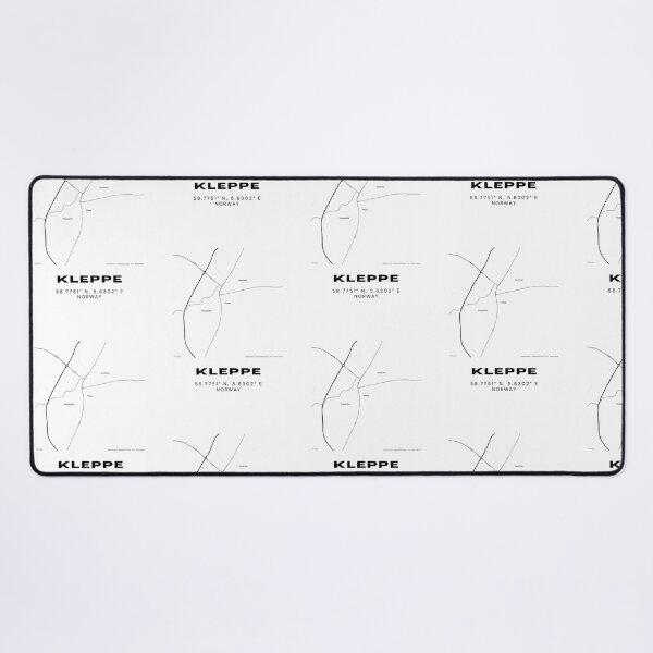Item preview, Kleppe Norway Minimalist Map – Black and White Travel Poster designed and sold by RM-Journey.