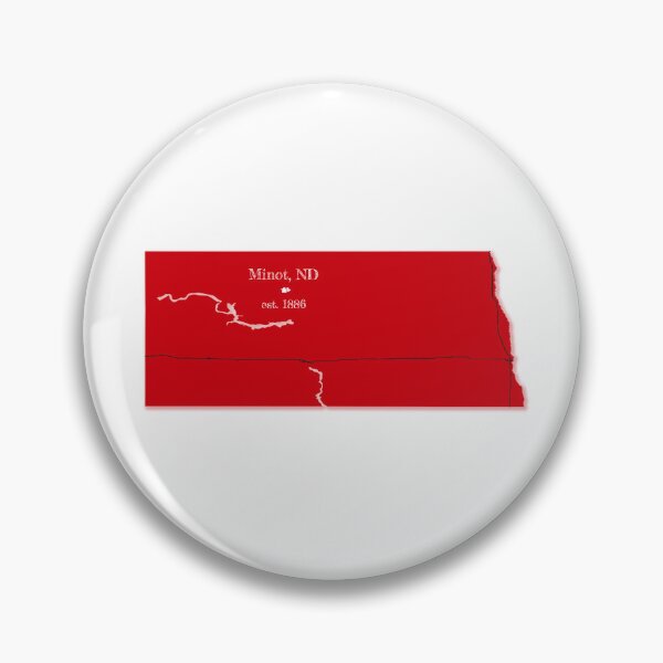 Item preview, Minot, ND [Red] designed and sold by PhilbonianDezin.