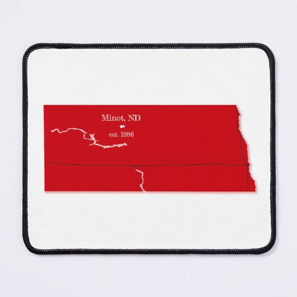 Item preview, Minot, ND [Red] designed and sold by PhilbonianDezin.