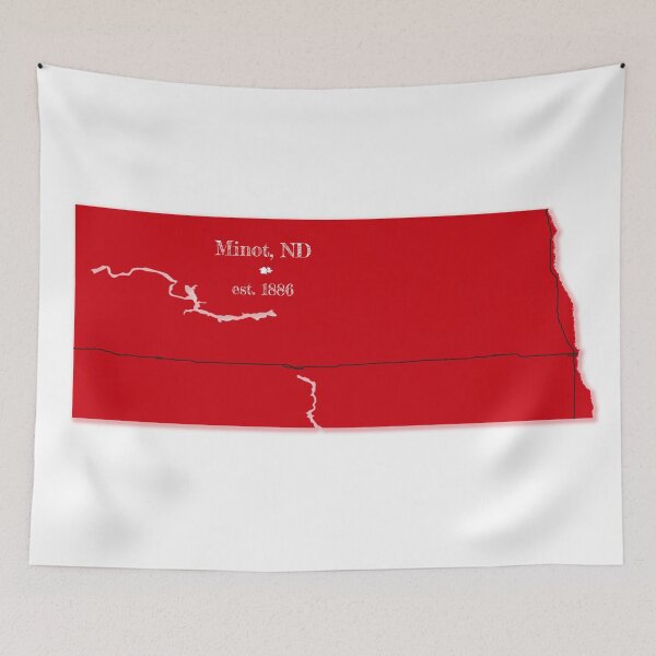 Item preview, Minot, ND [Red] designed and sold by PhilbonianDezin.