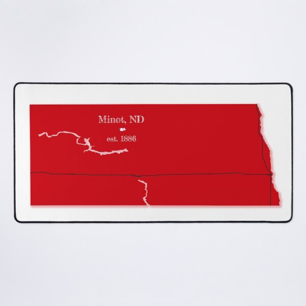 Item preview, Minot, ND [Red] designed and sold by PhilbonianDezin.