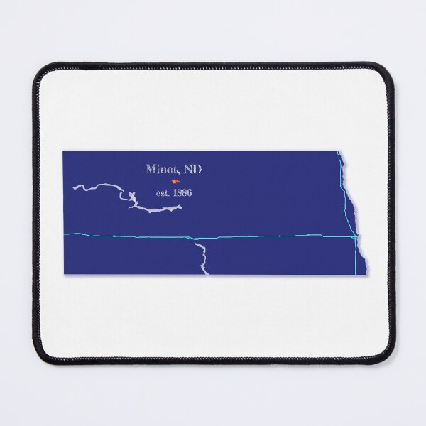 Item preview, Minot, ND [Blue] designed and sold by PhilbonianDezin.