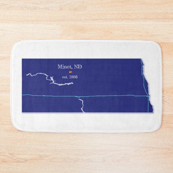 Item preview, Minot, ND [Blue] designed and sold by PhilbonianDezin.