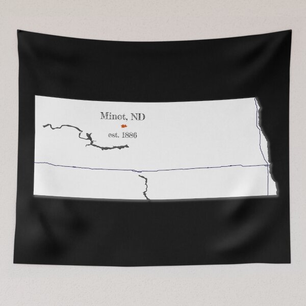 Item preview, Minot, ND [White] designed and sold by PhilbonianDezin.