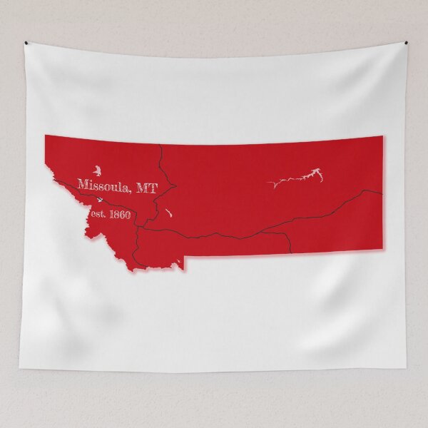 Item preview, Missoula, MT [Red] designed and sold by PhilbonianDezin.