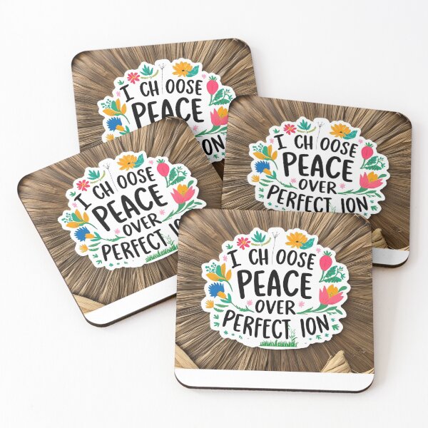 Item preview, I choose peace over perfection 4-10 designed and sold by Flow Relaxing.