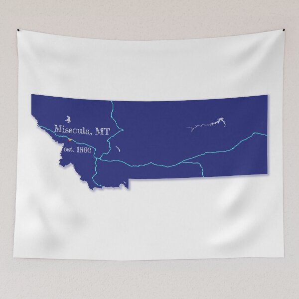 Item preview, Missoula, MT [Blue] designed and sold by PhilbonianDezin.