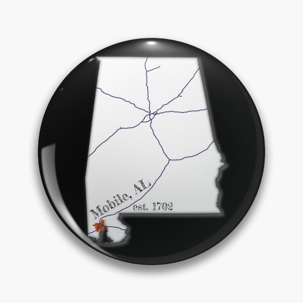 Item preview, Mobile, AL [White] designed and sold by PhilbonianDezin.