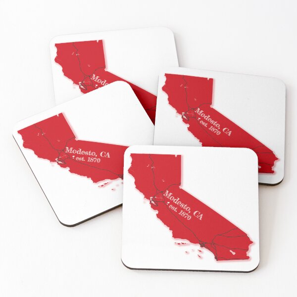 Item preview, Modesto, CA [Red] designed and sold by PhilbonianDezin.