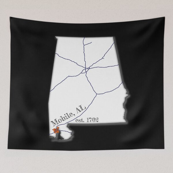 Item preview, Mobile, AL [White] designed and sold by PhilbonianDezin.
