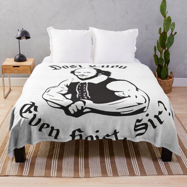 Item preview, Funny Shakespeare Gym Meme – Dost Thou Even Hoist Sir? designed and sold by Uglyandcute.